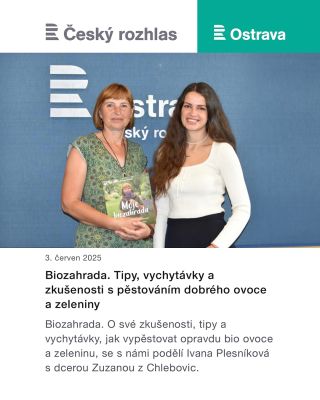 Velmi rády jsme přijaly pozvání do Českého rozhlasu Ostrava, kde jsme si povídali o biozahradničení. 🔊Pokud si chcete...